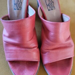 Miz Mooz Women's Burnt Red Leather Sandals